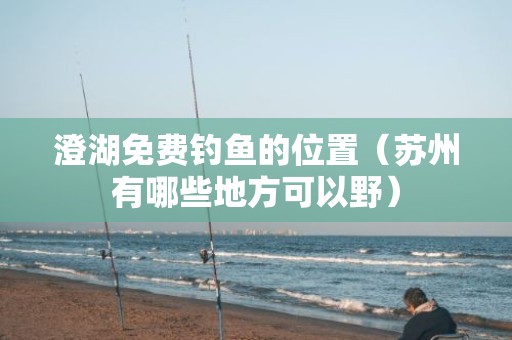 澄湖免费钓鱼的位置（苏州有哪些地方可以野）