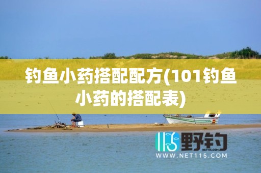 钓鱼小药搭配配方(101钓鱼小药的搭配表)