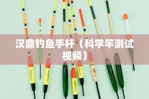 汉鼎钓鱼手杆（科学竿测试视频）