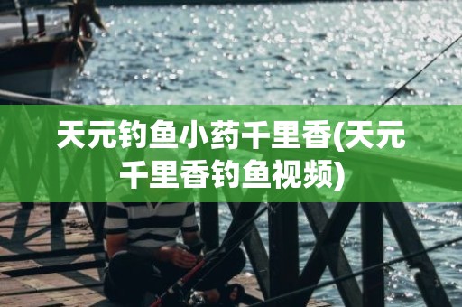 天元钓鱼小药千里香(天元千里香钓鱼视频)