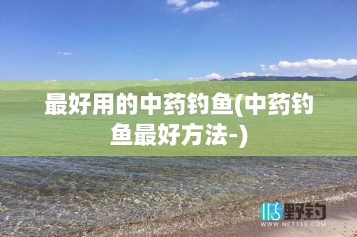 最好用的中药钓鱼(中药钓鱼最好方法-)