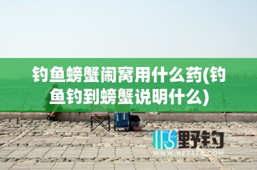 钓鱼螃蟹闹窝用什么药(钓鱼钓到螃蟹说明什么)