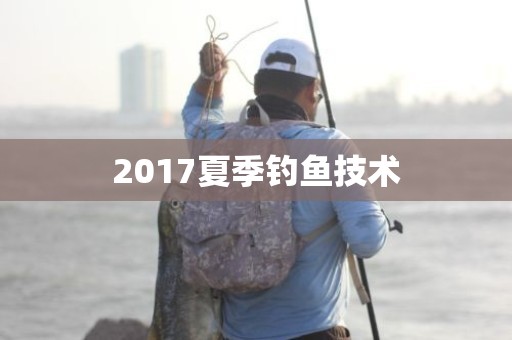 2017夏季钓鱼技术