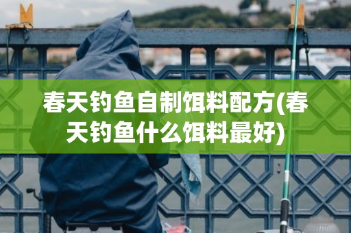 春天钓鱼自制饵料配方(春天钓鱼什么饵料最好)