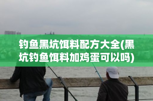 钓鱼黑坑饵料配方大全(黑坑钓鱼饵料加鸡蛋可以吗)