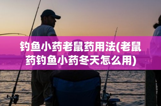 钓鱼小药老鼠药用法(老鼠药钓鱼小药冬天怎么用)