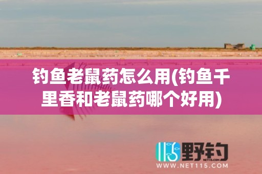 钓鱼老鼠药怎么用(钓鱼千里香和老鼠药哪个好用)