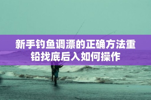 新手钓鱼调漂的正确方法重铅找底后入如何操作