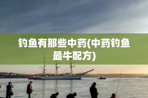 钓鱼有那些中药(中药钓鱼最牛配方)