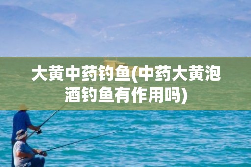 大黄中药钓鱼(中药大黄泡酒钓鱼有作用吗)