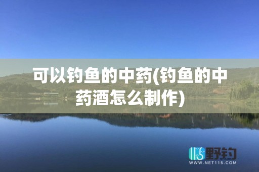 可以钓鱼的中药(钓鱼的中药酒怎么制作)