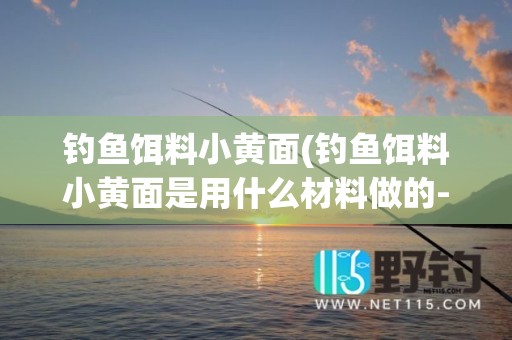 钓鱼饵料小黄面(钓鱼饵料小黄面是用什么材料做的-)