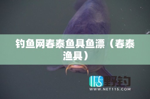 钓鱼网春泰鱼具鱼漂（春泰渔具）