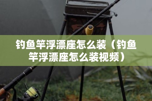 钓鱼竿浮漂座怎么装（钓鱼竿浮漂座怎么装视频）