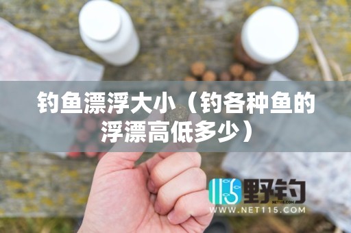钓鱼漂浮大小（钓各种鱼的浮漂高低多少）