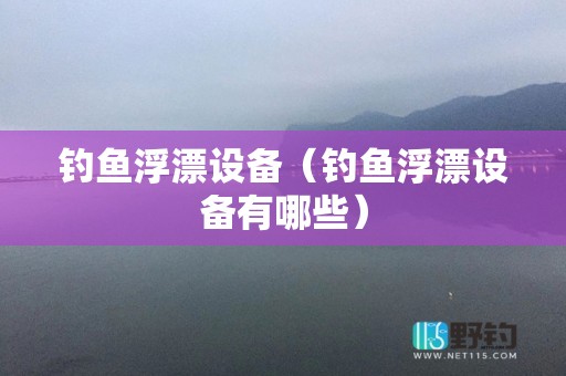 钓鱼浮漂设备（钓鱼浮漂设备有哪些）
