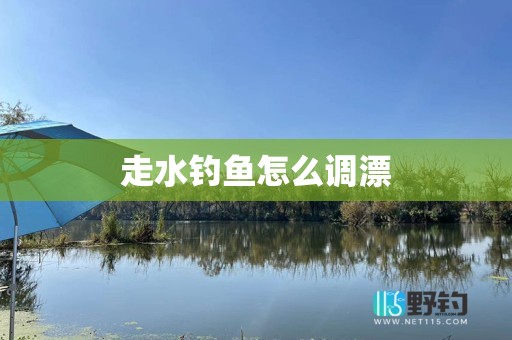 走水钓鱼怎么调漂