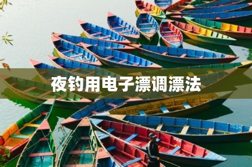 夜钓用电子漂调漂法