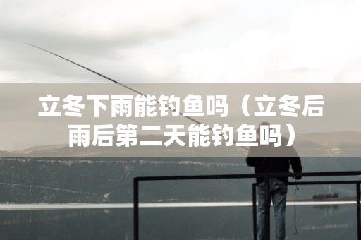 立冬下雨能钓鱼吗（立冬后雨后第二天能钓鱼吗）
