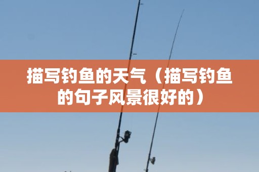 描写钓鱼的天气（描写钓鱼的句子风景很好的）
