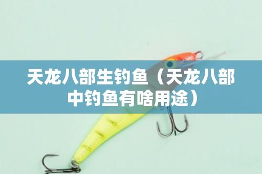 天龙八部生钓鱼（天龙八部中钓鱼有啥用途）