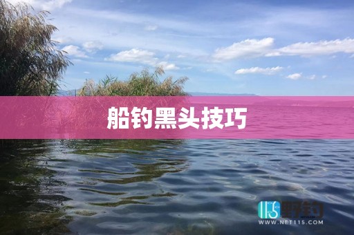 船钓黑头技巧