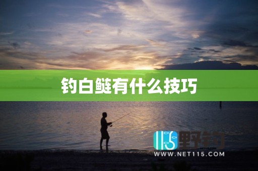 钓白鲢有什么技巧