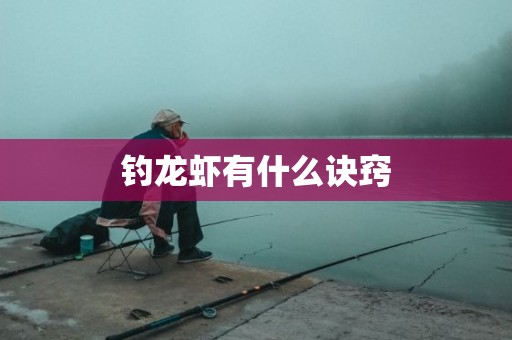 钓龙虾有什么诀窍