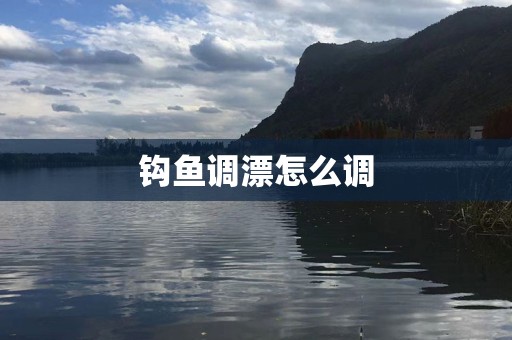 钩鱼调漂怎么调