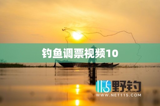 钓鱼调票视频10