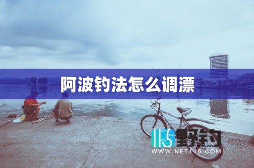 阿波钓法怎么调漂