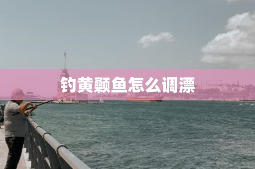 钓黄颡鱼怎么调漂