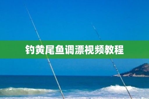 钓黄尾鱼调漂视频教程