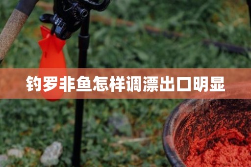 钓罗非鱼怎样调漂出口明显
