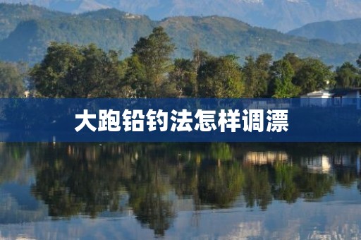 大跑铅钓法怎样调漂
