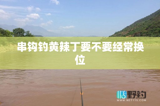 串钩钓黄辣丁要不要经常换位