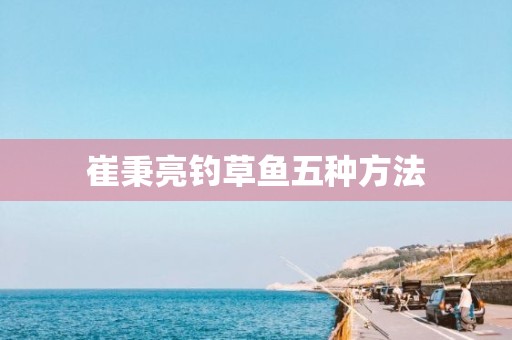 崔秉亮钓草鱼五种方法