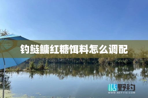 钓鲢鳙红糖饵料怎么调配