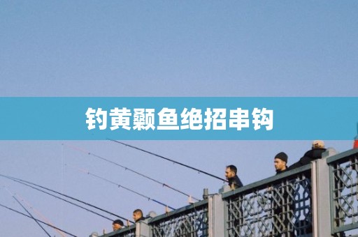 钓黄颡鱼绝招串钩