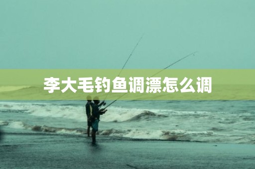 李大毛钓鱼调漂怎么调