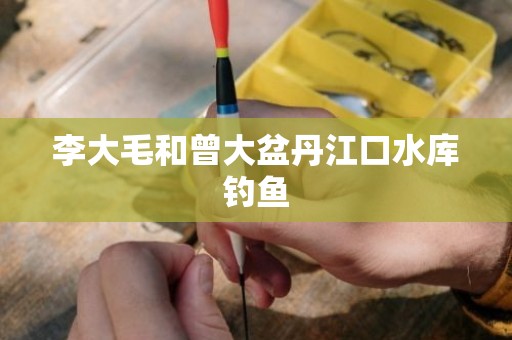 李大毛和曾大盆丹江口水库钓鱼