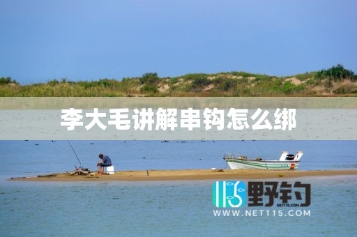 李大毛讲解串钩怎么绑