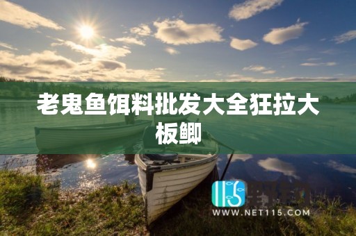 老鬼鱼饵料批发大全狂拉大板鲫
