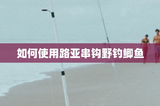 如何使用路亚串钩野钓鲫鱼
