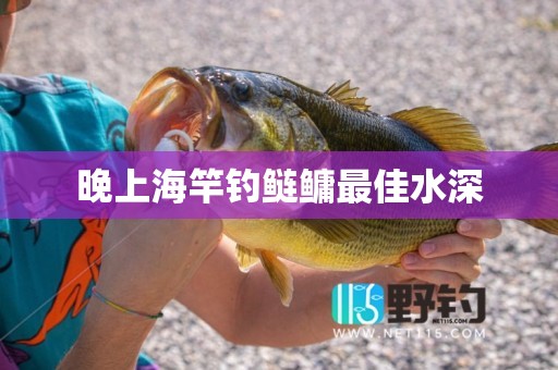 晚上海竿钓鲢鳙最佳水深