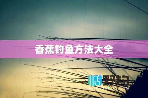 香蕉钓鱼方法大全