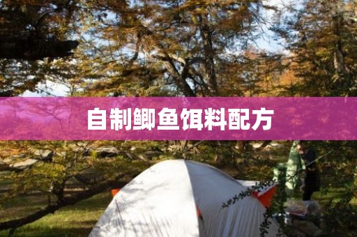 自制鲫鱼饵料配方