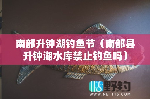 南部升钟湖钓鱼节（南部县升钟湖水库禁止钓鱼吗）
