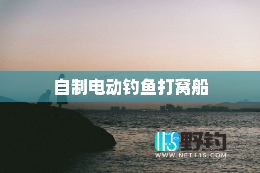 自制电动钓鱼打窝船