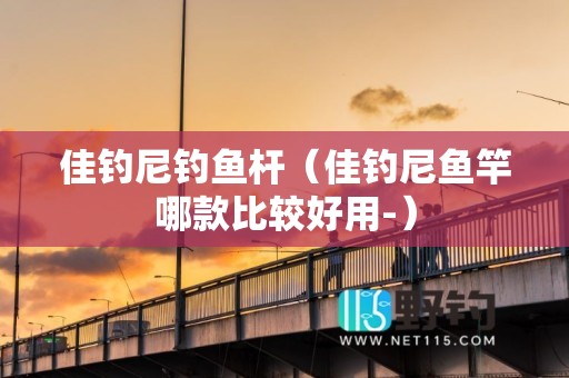 佳钓尼钓鱼杆（佳钓尼鱼竿哪款比较好用-）